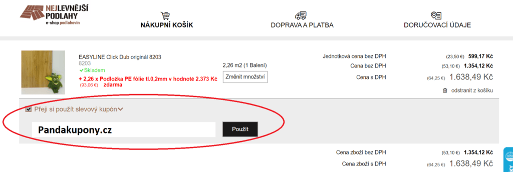 Slevový kupón Nejlevnejsipodlahy.cz