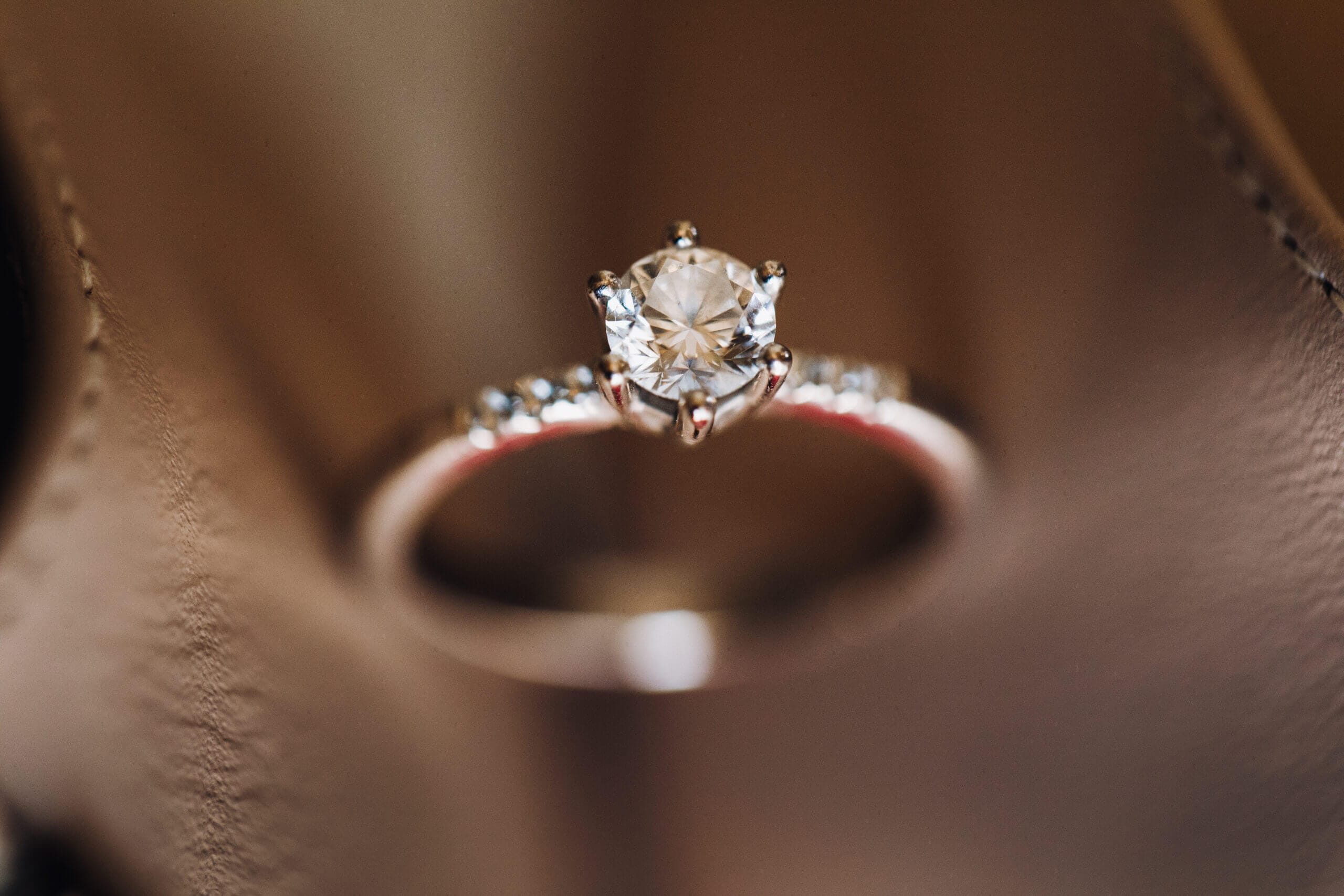 engagement ring with diamond scaled