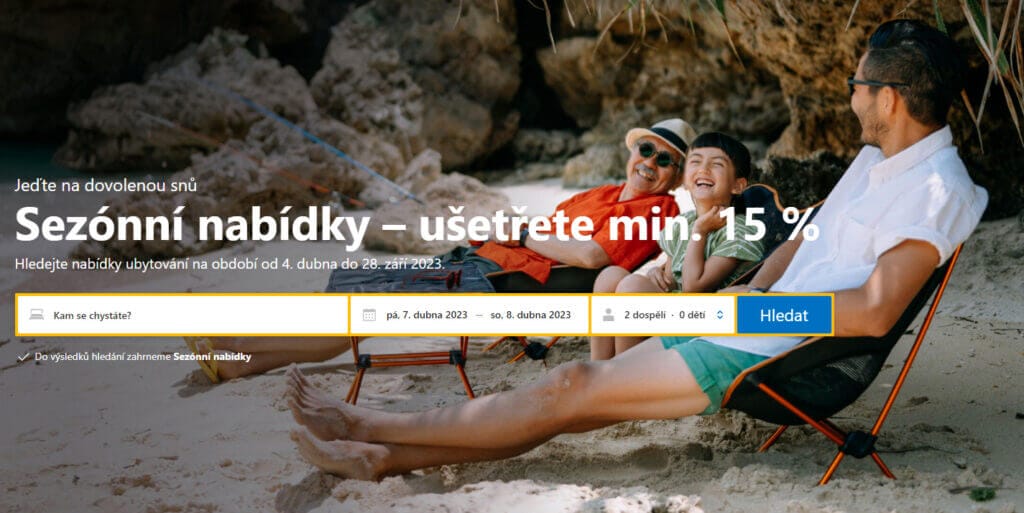 Slevy více jak 15% na Booking.com Booking CZ deal