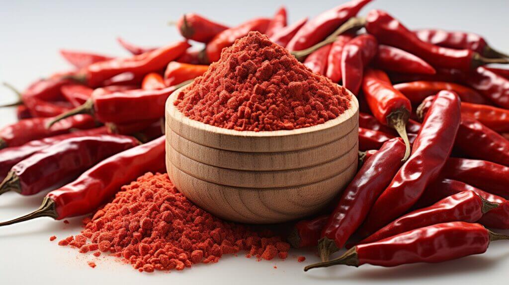 red hot chili pepper black backgroundgenerative ai